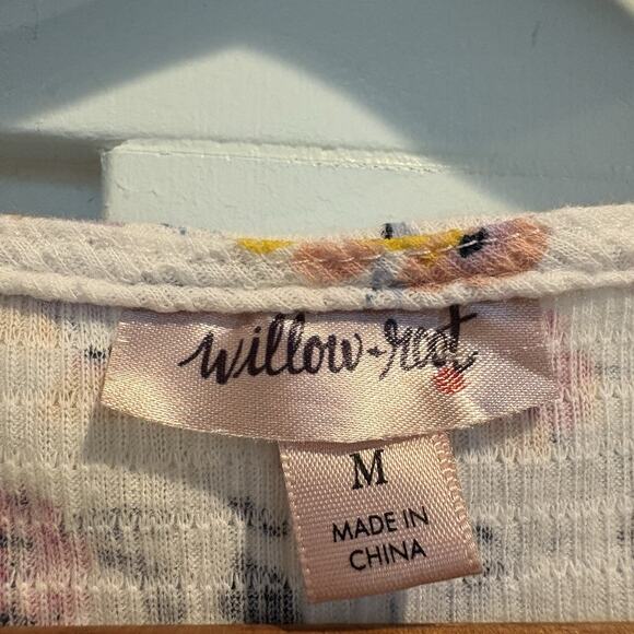 Festival Fairy Crop Top Size Medium Peasant Bloom Coquette Flutter Sleeve Lace - Picture 4 of 12